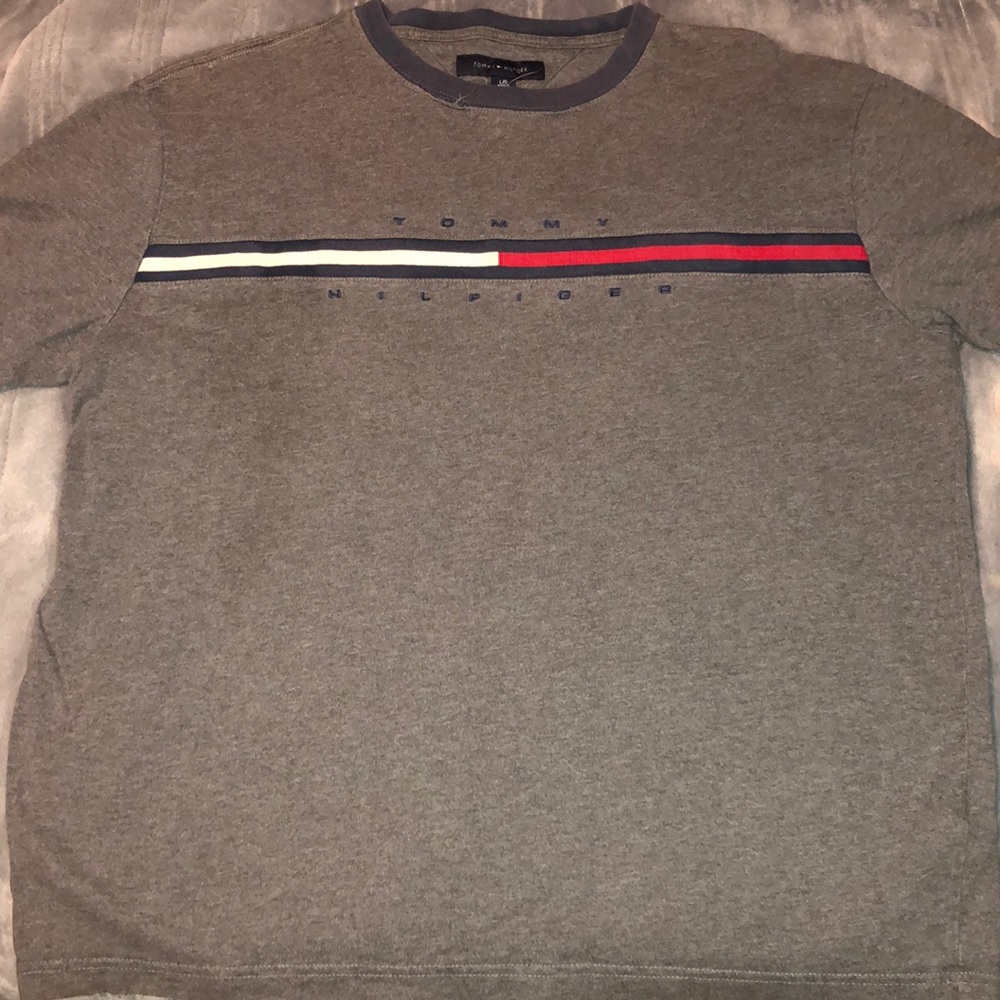 Large Tommy Hilfiger Flag Stripe Shortsleeve Tee